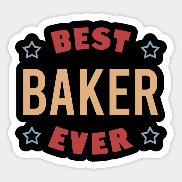 Best baker ever Sticker by cypryanus